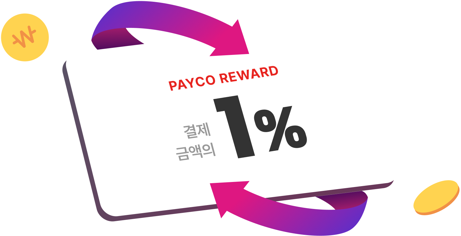 PAYCO REWARD 결제 금액의 1%
